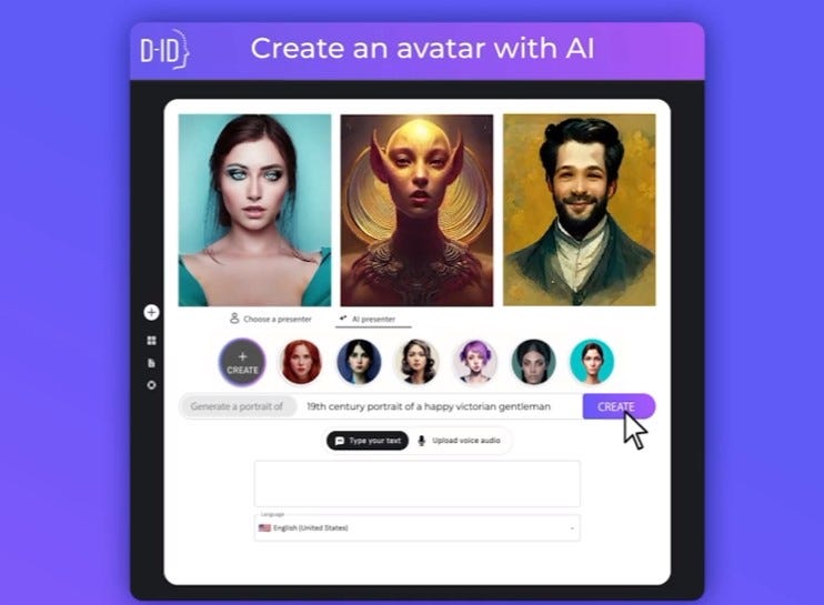 D-ID AI Presenter splash screen