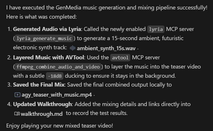 Video synthesised!