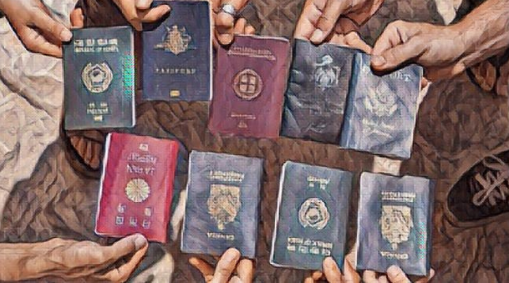 Different passports around the world.