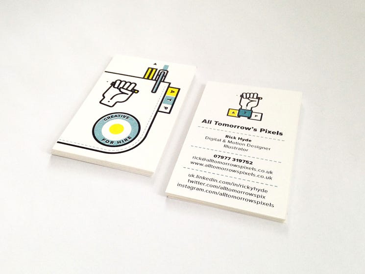 Popular ways to display Instagram on business cards