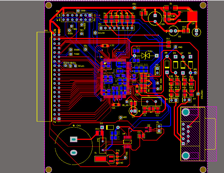 Custom printed circuit board (PCB) layout