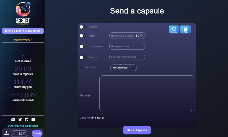 send a capsule tutorial