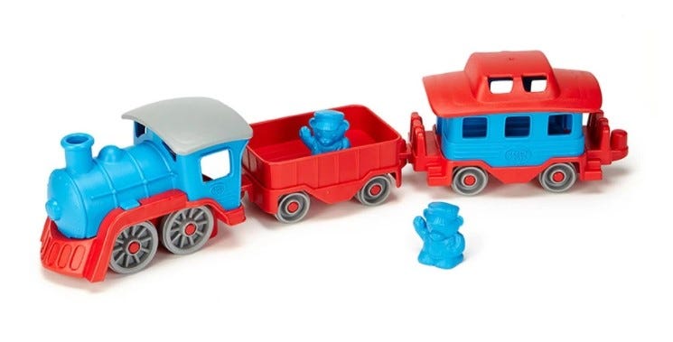 Green Toys Train — Blue and Red