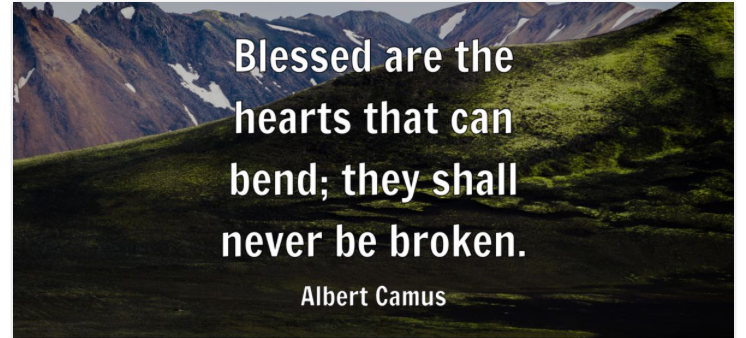 Albert Camus Quote: Blessed are the hearts…