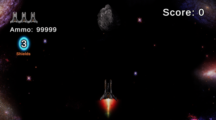Gameplay screen displaying repositioned Shields element with a new text label