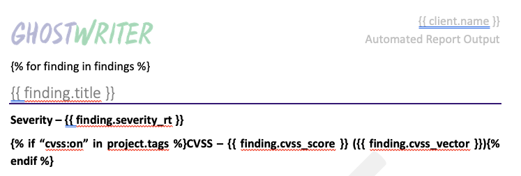 Jinja2 for Adding CVSS Based on the Project’s Tags