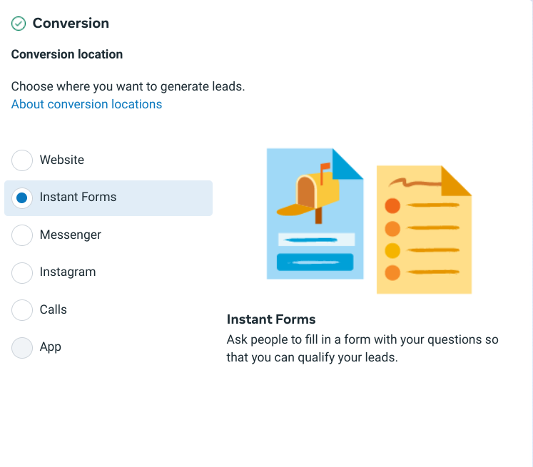 Select Instant Forms