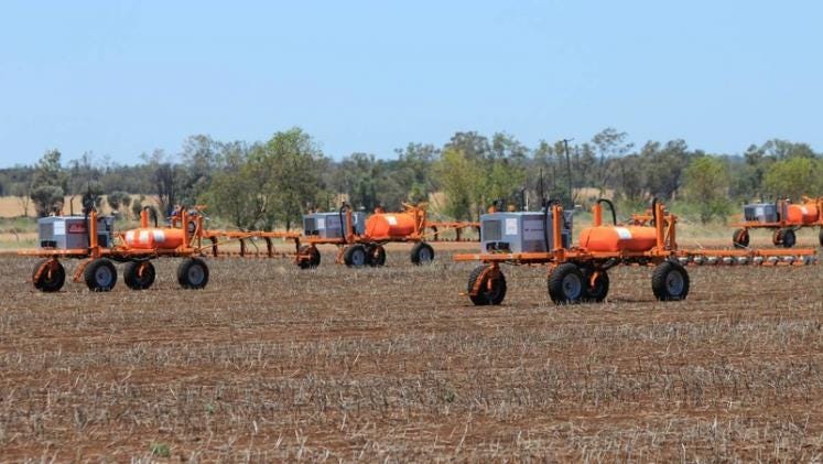 De nouveaux engins pour la pulvérisation © Swarmfarm Robotics