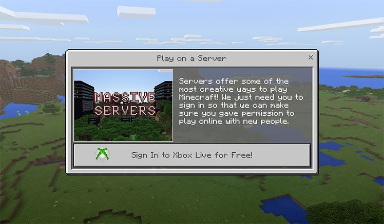 Minecraft closed server