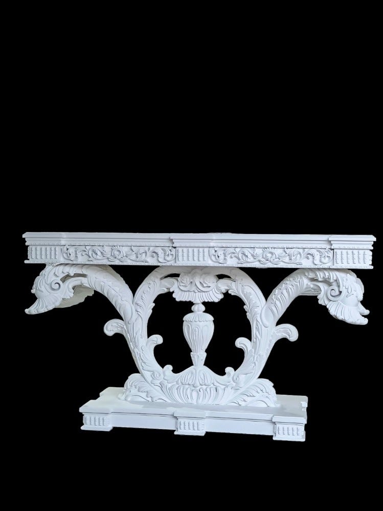Luxury Classic Italian Design Console Table Hand Carved in India by Royalzig Luxury Furniture
