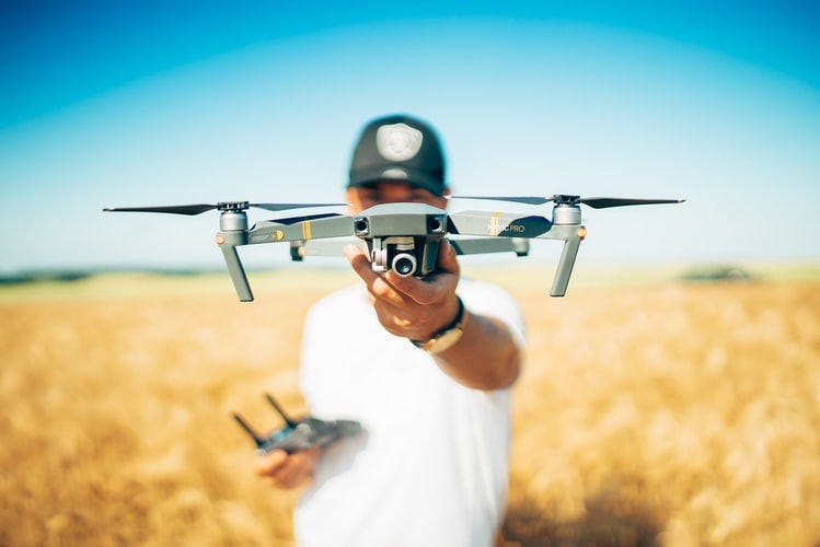 Using Drone technlogy in agriculture