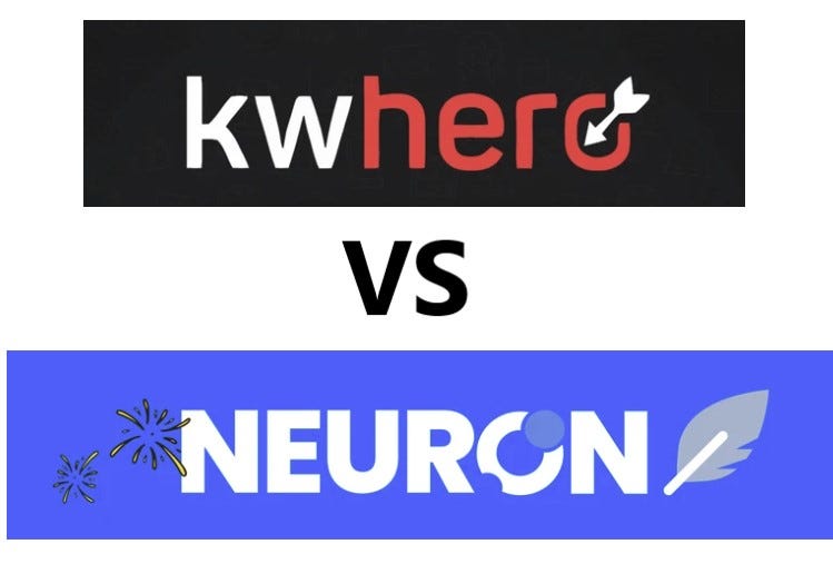 KWHERO Vs Neuronwriter Comparison — Wich one to buy?