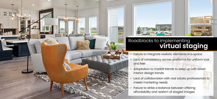 Roadblocks to implementing virtual staging