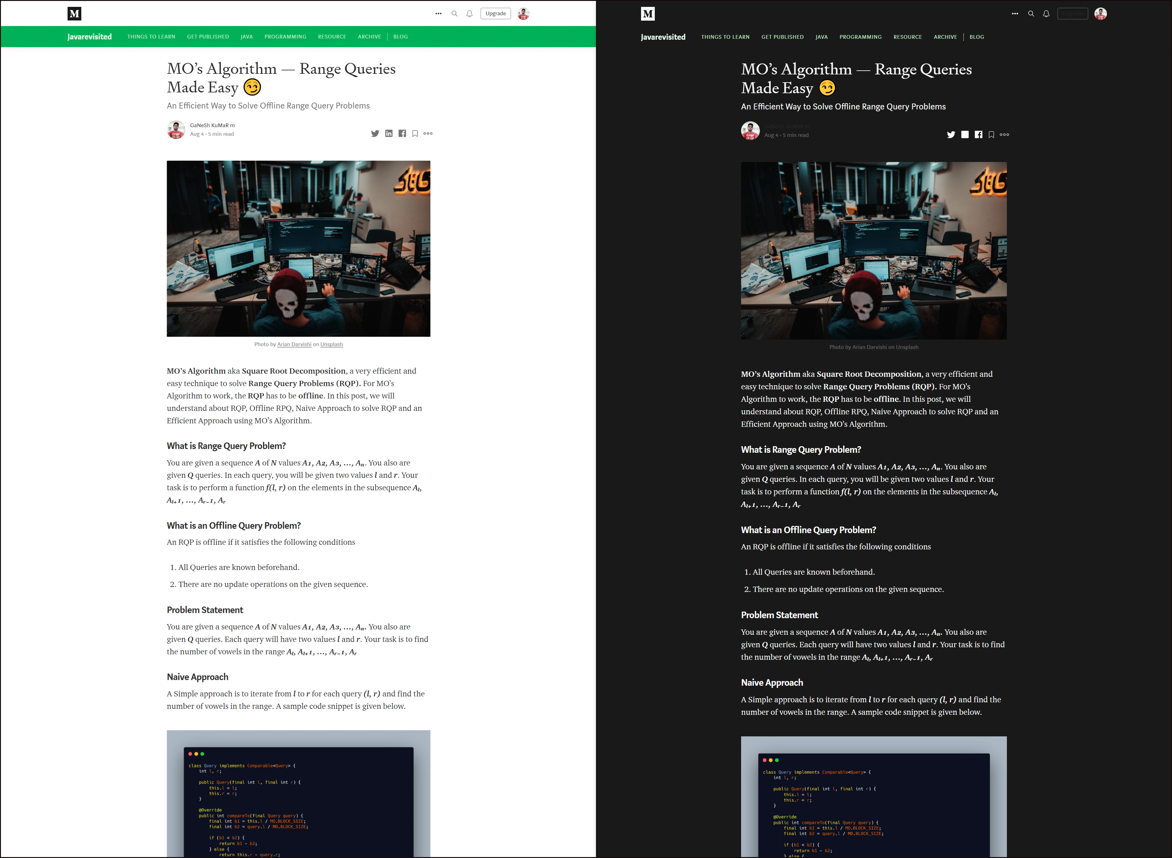 My [article ](https://cdn.hashnode.com/res/hashnode/image/upload/v1618227642067/a6fnaCQSd.html)with and without Dark Theme