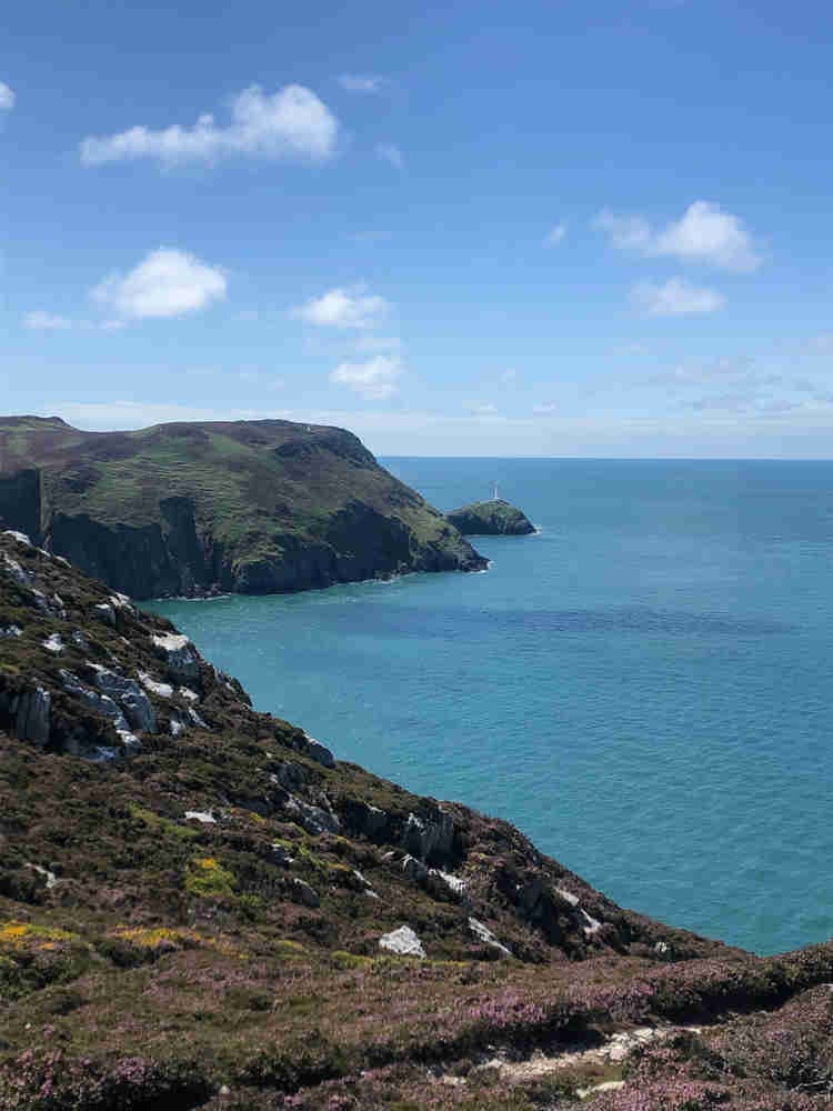 Looking West from Holyhead Mountain towards the Morlais licence area, also known as the West Anglesey Demonstration Zone