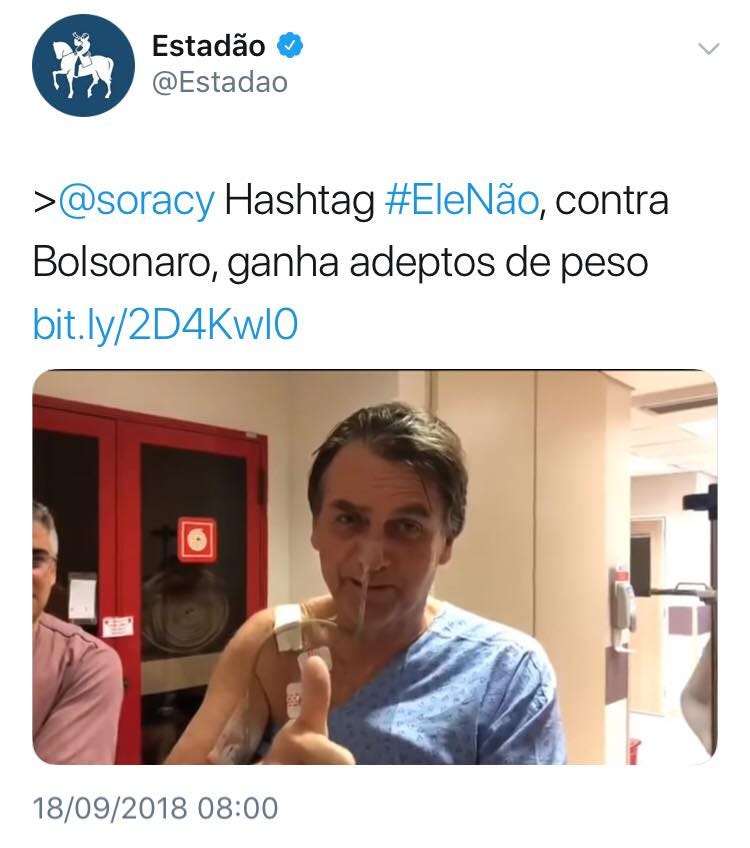Estadão Soracy faz fake news do consenso fabricado sobre Bolsonaro