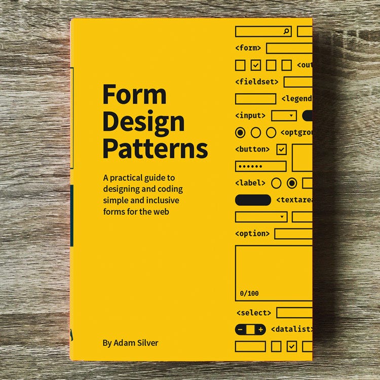 A book cover of Form Design Patterns by Adam Silver
