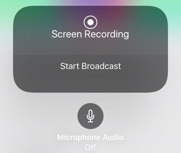 iOS 11 Live broadcast