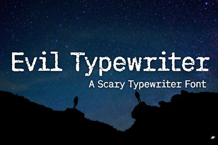 Evil Typewriter Font