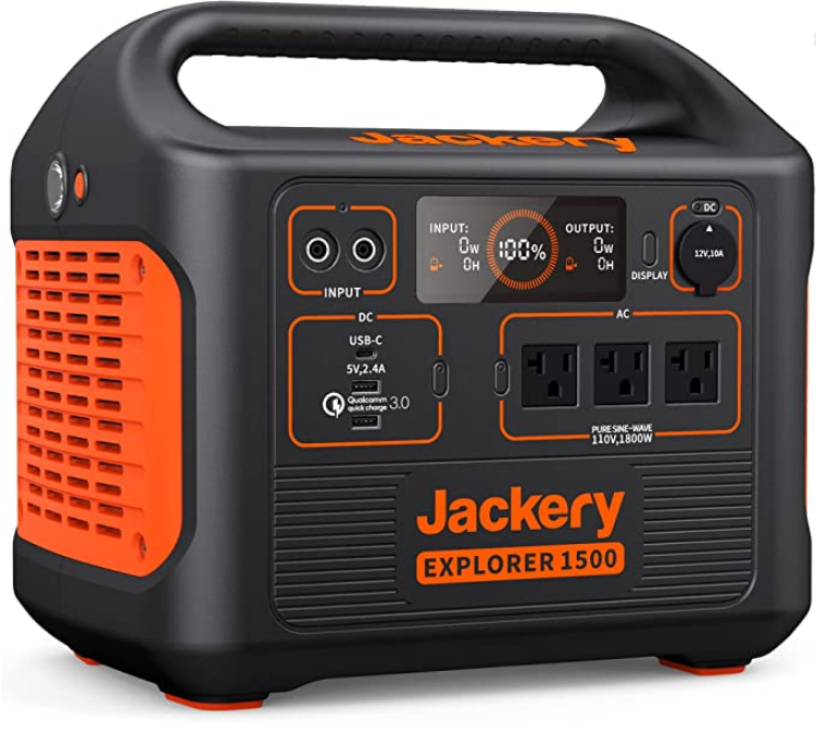 An electric power bank/generator from Jackery company.