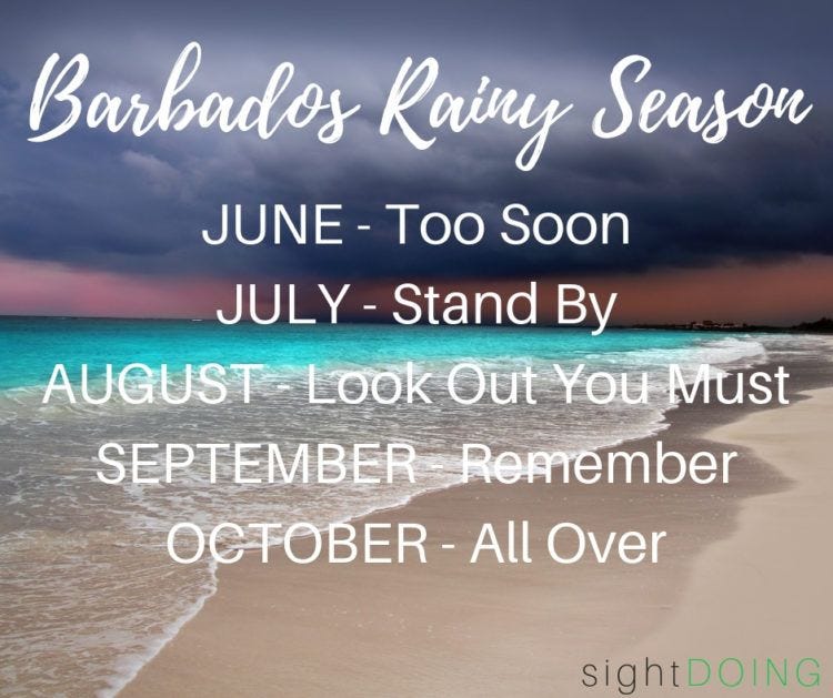 mariners poem for barbados rainy season