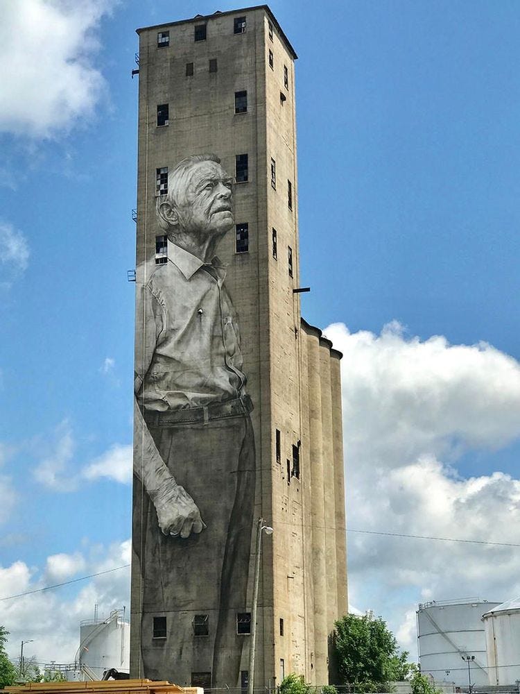 Image of the iconic silo mural in the nations