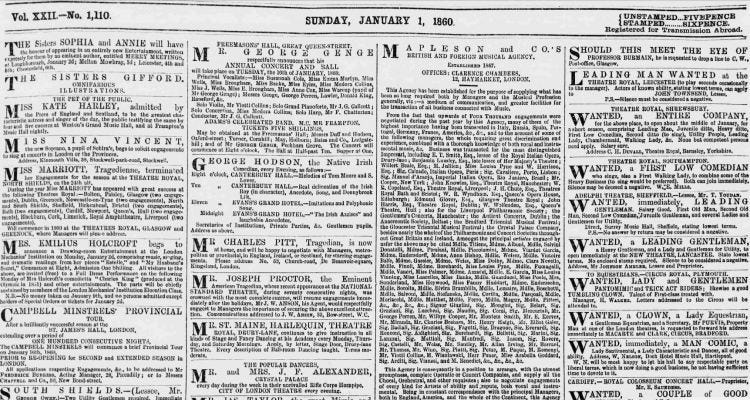 Job ads 19th century classifieds