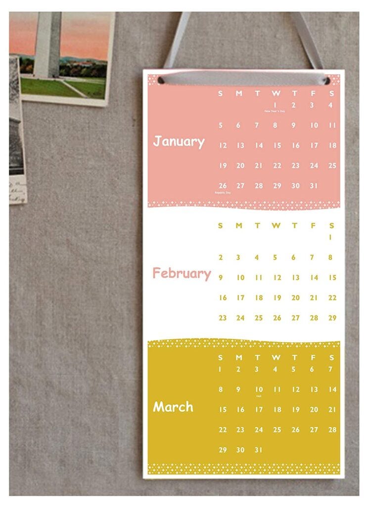 2021 Hanging Wall Stylist Calendar