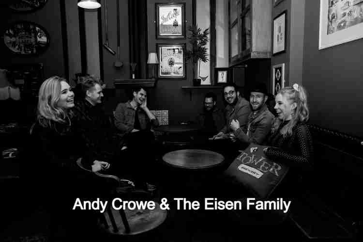 Andy Crowe & the Eisen Family chilling after recording