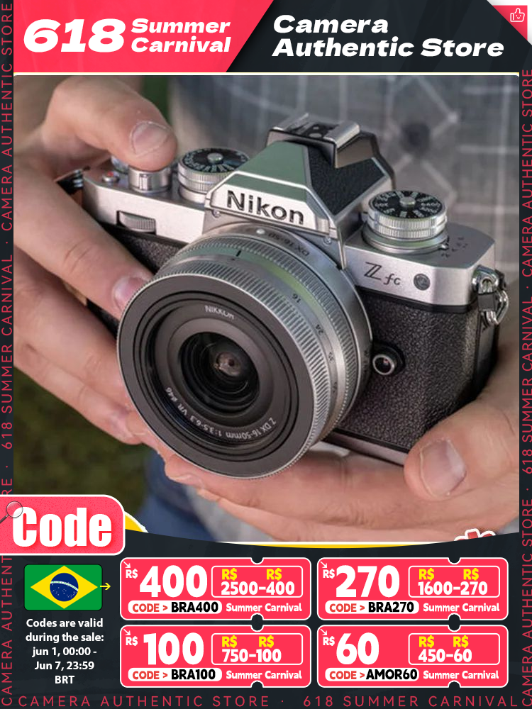 Nikon Z FC APS-C Mirrorless Digital Camera  Retro Film Cameras Professional Photography 21MP 4K Video DX-Format ZFC Body or Kit