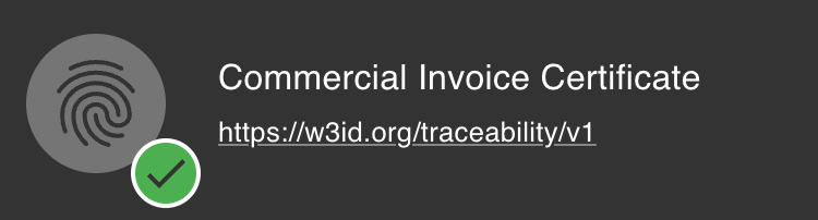 Commercial Invoice verification.