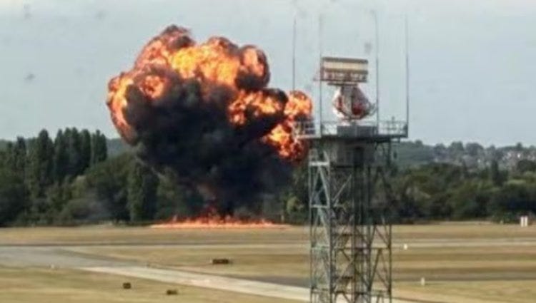 London Plane Crash: Aircraft Bursts Into Fireball Moments After Takeof