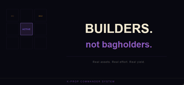K-Prop Is Not for Bagholders. It’s for Builders.