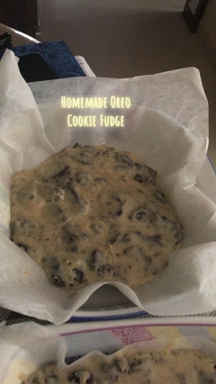 A photo of the Homemade Oreo Fudge