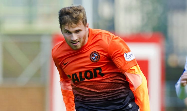 David Goodwillie at Dundee United
