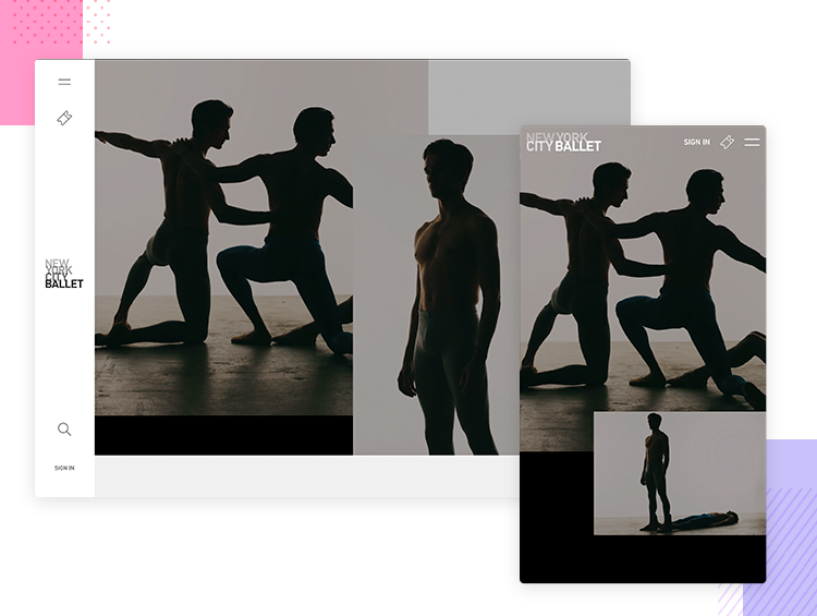 New York City Ballet — Responsive Web Design — Justinmind