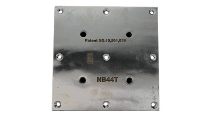 NB44T Stainless Nill Flange — 4 Ports Threaded