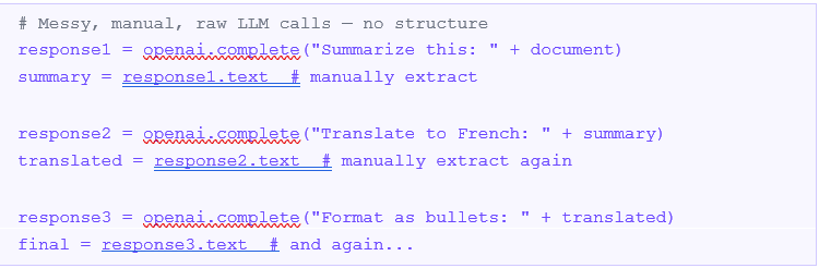 From Pipelines to Prompts