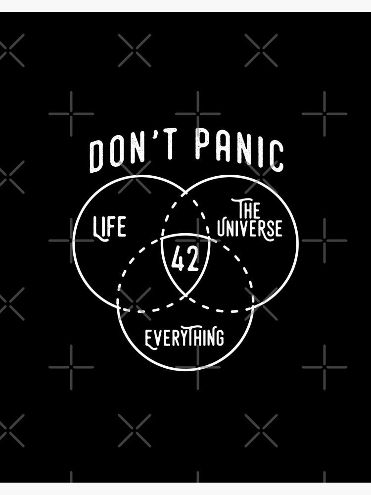 Life at 42- image source https://www.redbubble.com/people/japdua/works/24948842-42-the-answer-to-life-universe-and-everything