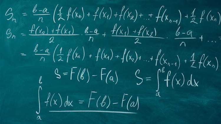 An image showing some random mathematical calculus calculation.