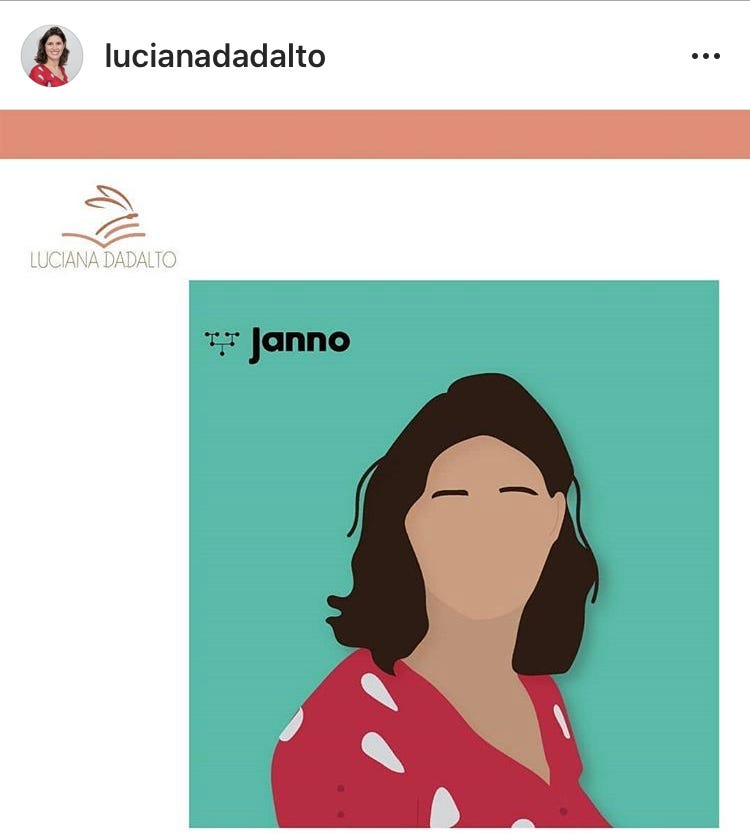 Print de post no Instagram @lucianadadalto