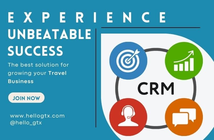 Experience unbeatable success with Best Travel CRM provided by GTX with Top API Integration services.