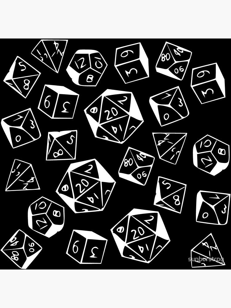 Dados utilizados para jogar D&D