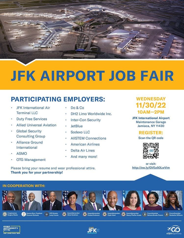 JFK Airport Job Fair?—?11/30