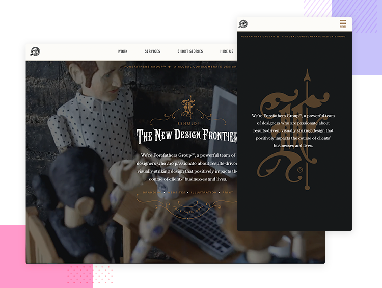 Resonsive website examples — Forefathers Group