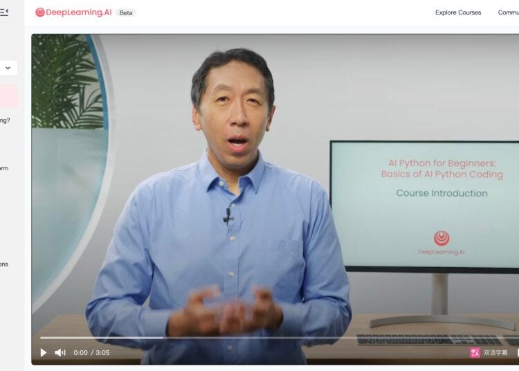 Andrew Ng’s AI Python Course: Learn AI in Just 1 Hour with 5-Min Classes!