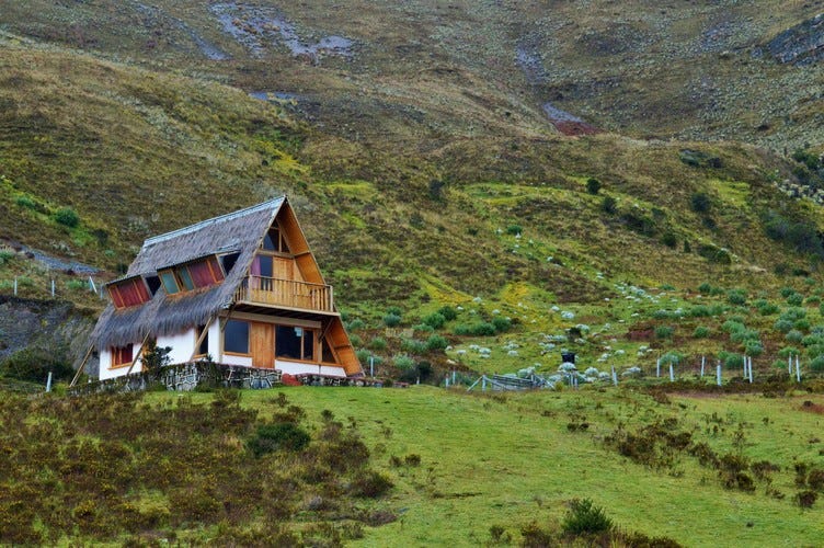 Our picturesque cabin at Cabañas Kanwara at the Ritacubas trailhead.