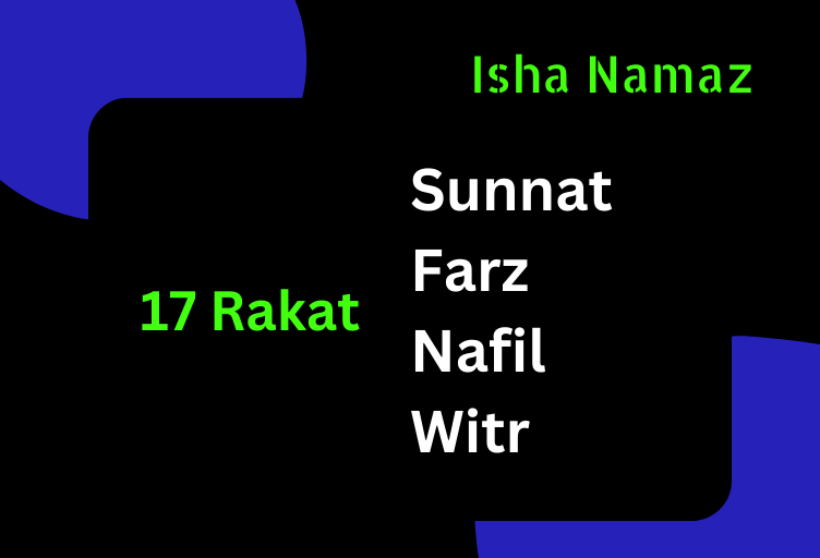 Isha ki Namaz ki Rakat Chart