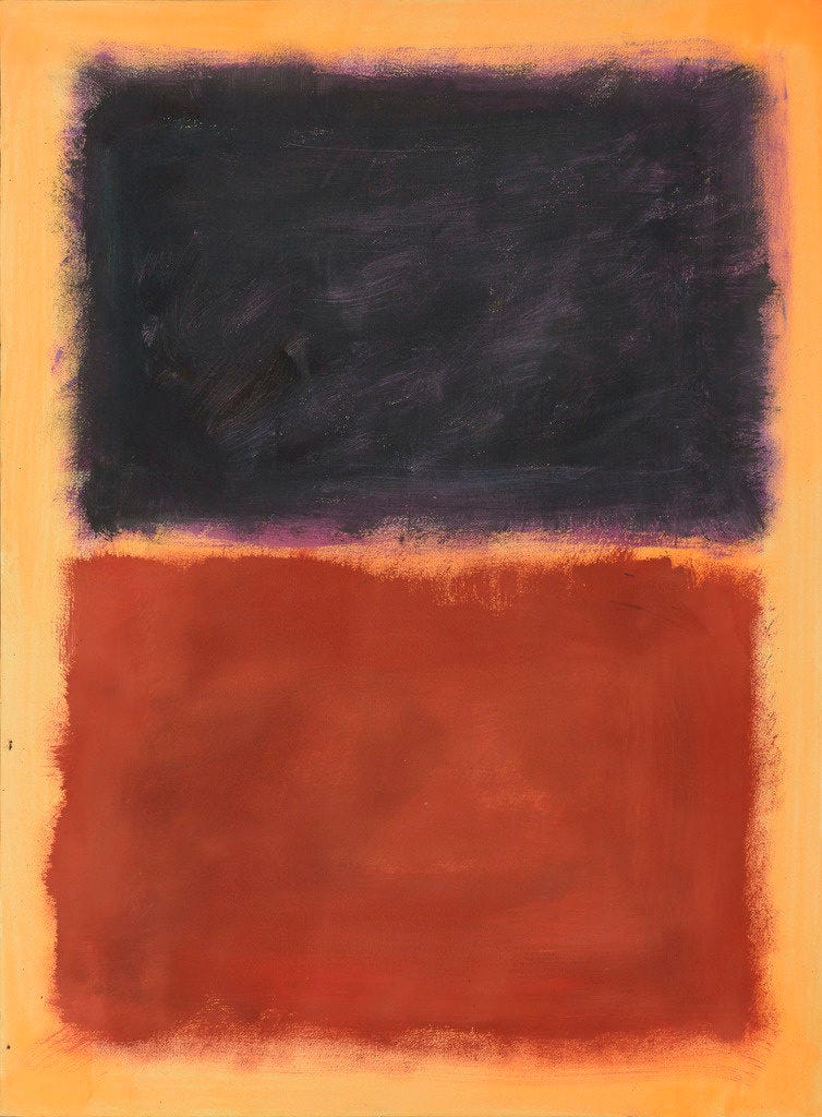 Mark Rothko conterfeit that was created by a modern Chinese painter