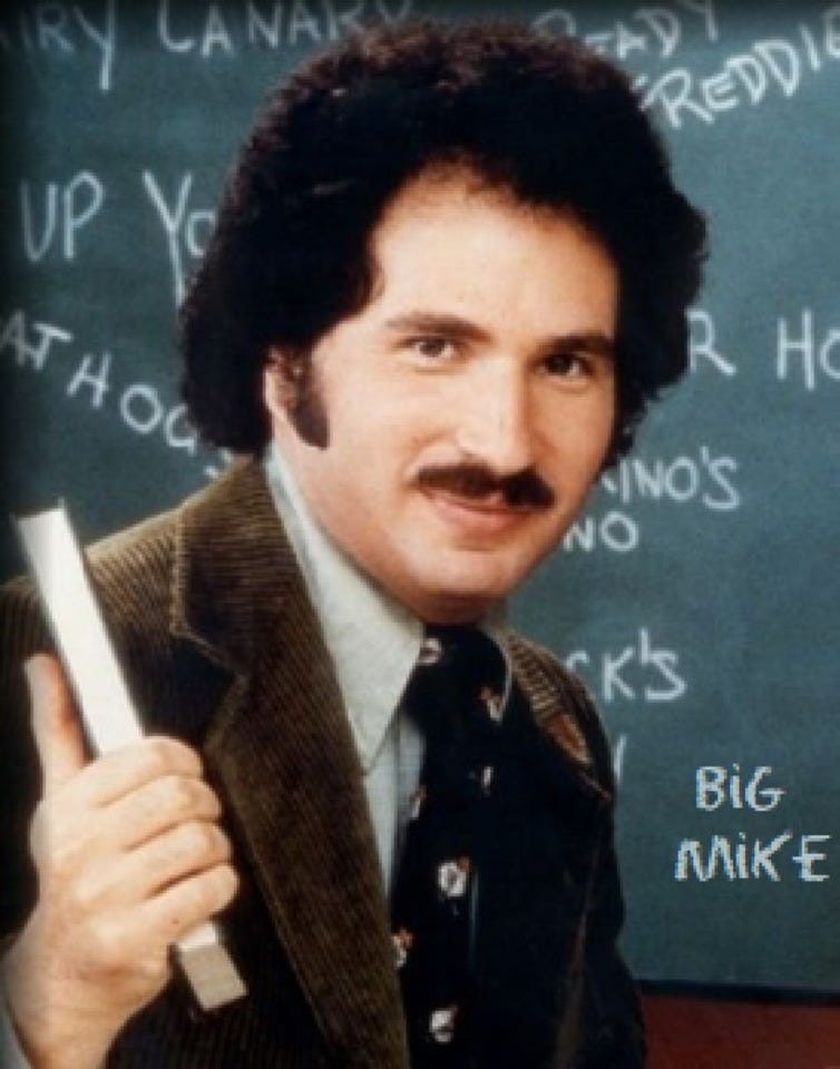 Publicity photo of the beloved 70s television character Mr. Kotter of Welcome Back, Kotter.